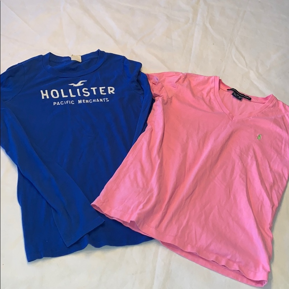 Lot of 2 shirts Hollister Polo Ralph Lauren XS S